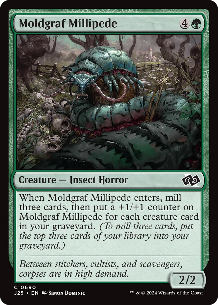 Moldgraf Millipede — Foundations Jumpstart — Magic: The Gathering