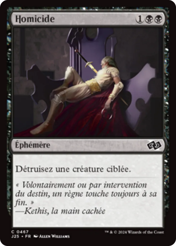 Homicide — Foundations Jumpstart — Magic: The Gathering