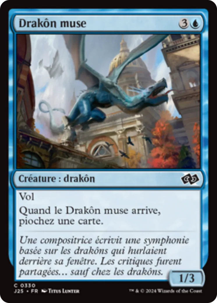 Drakôn muse — Foundations Jumpstart — Magic: The Gathering