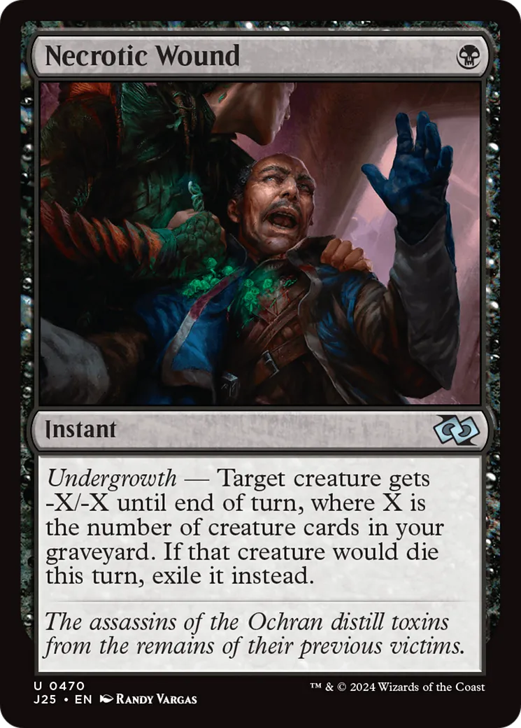 Necrotic Wound — Foundations Jumpstart — Magic: The Gathering