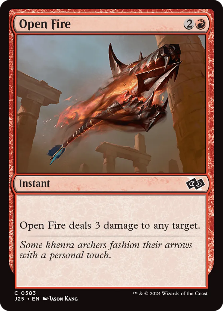 Open Fire — Foundations Jumpstart — Magic: The Gathering