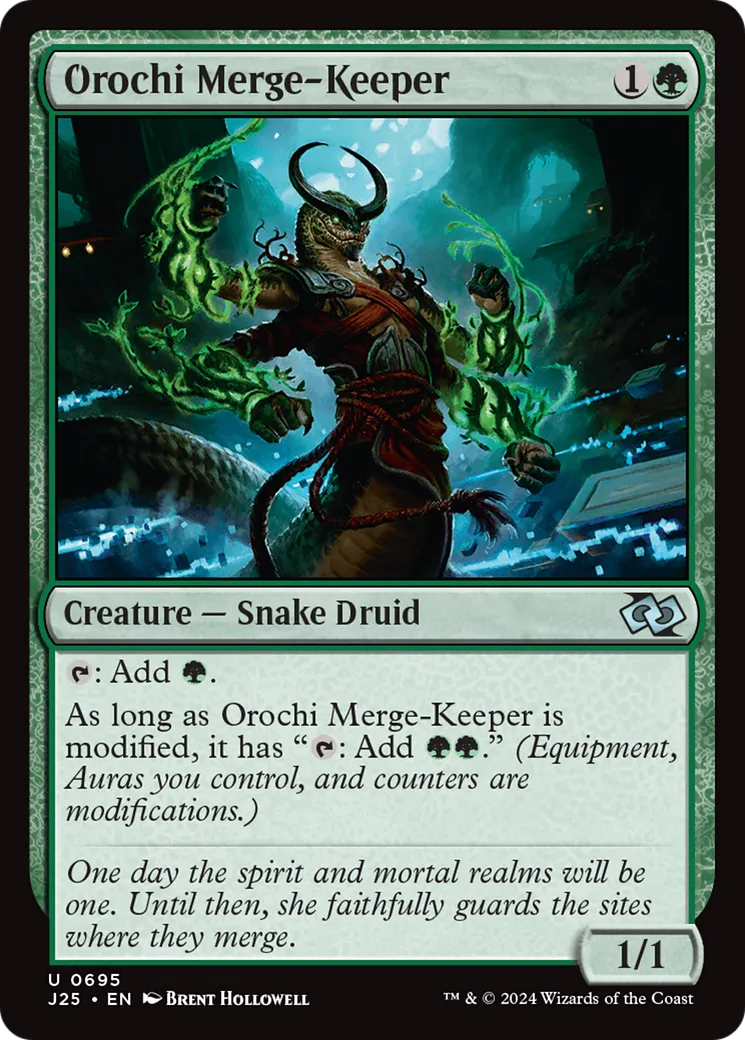 Orochi Merge-Keeper — Foundations Jumpstart — Magic: The Gathering