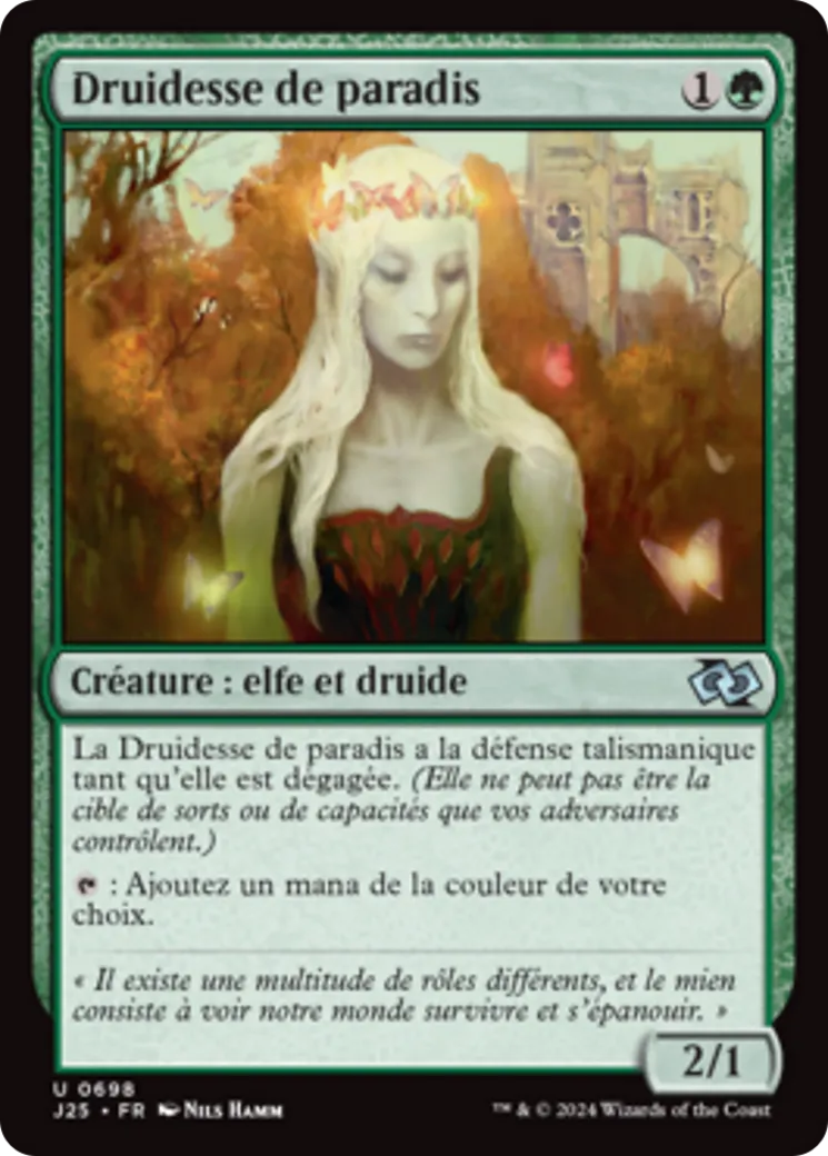 Druidesse de paradis — Foundations Jumpstart — Magic: The Gathering