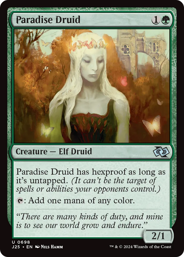 Paradise Druid — Foundations Jumpstart — Magic: The Gathering