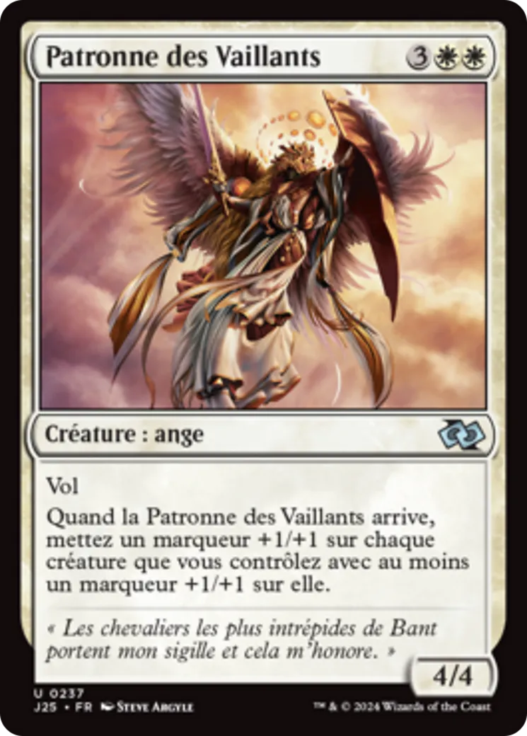 Patronne des Vaillants — Foundations Jumpstart — Magic: The Gathering