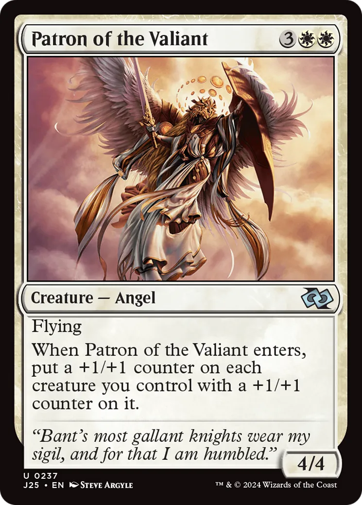Patron of the Valiant — Foundations Jumpstart — Magic: The Gathering