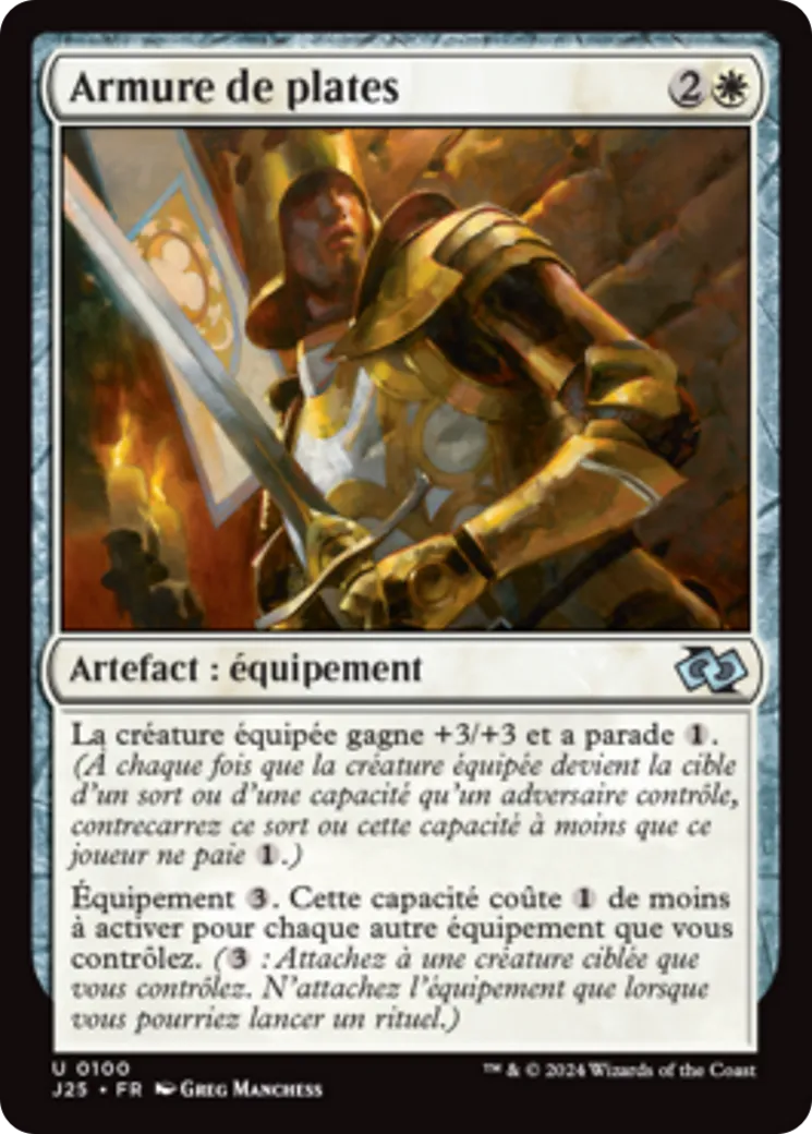 Armure de plates — Foundations Jumpstart — Magic: The Gathering