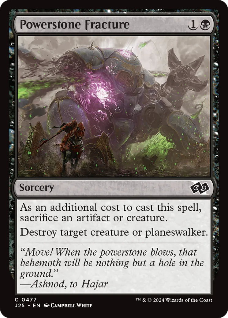 Powerstone Fracture — Foundations Jumpstart — Magic: The Gathering