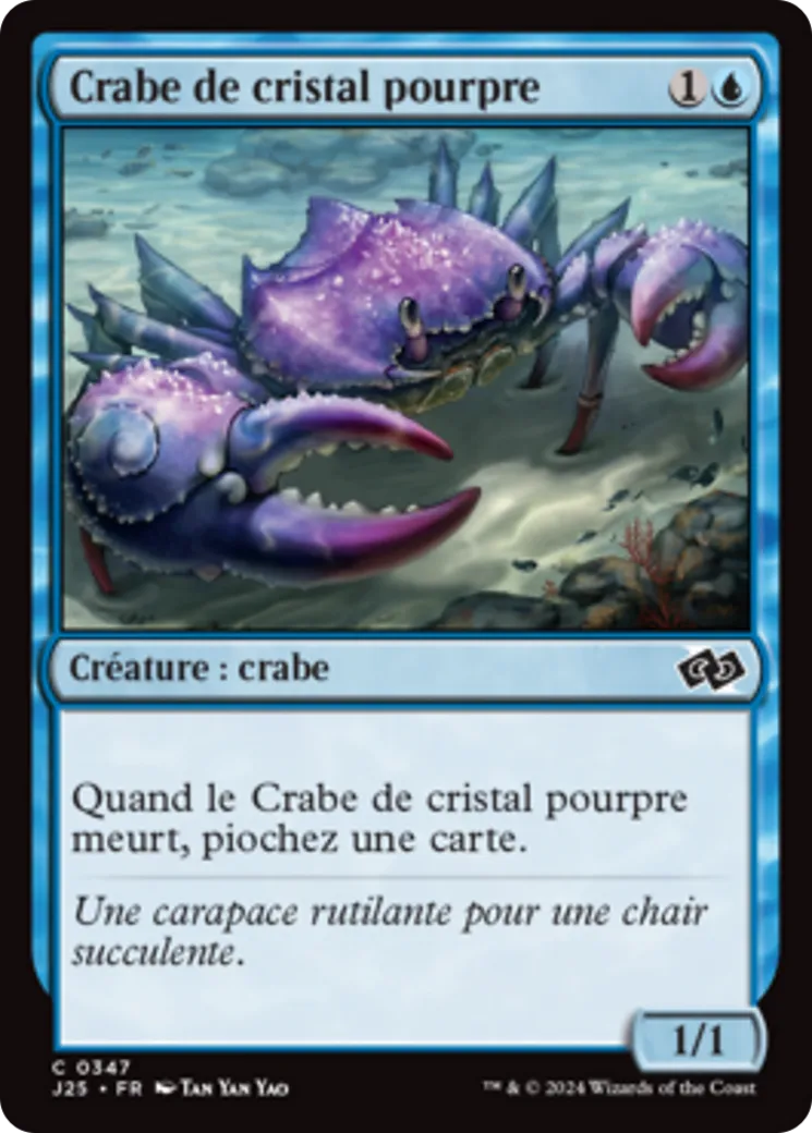 Crabe de cristal pourpre — Foundations Jumpstart — Magic: The Gathering