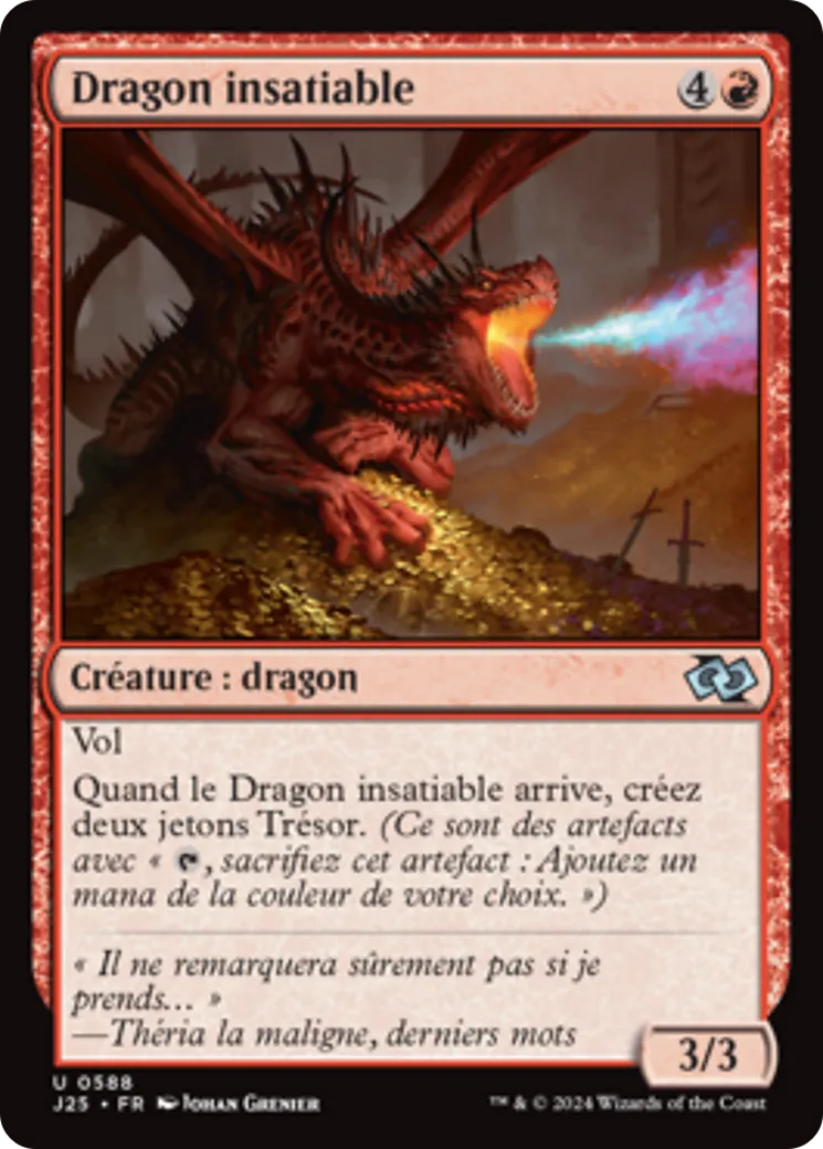 Dragon insatiable — Foundations Jumpstart — Magic: The Gathering