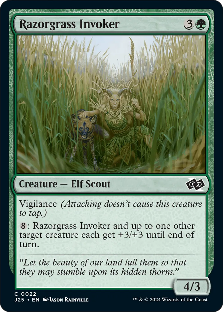 Razorgrass Invoker — Foundations Jumpstart — Magic: The Gathering