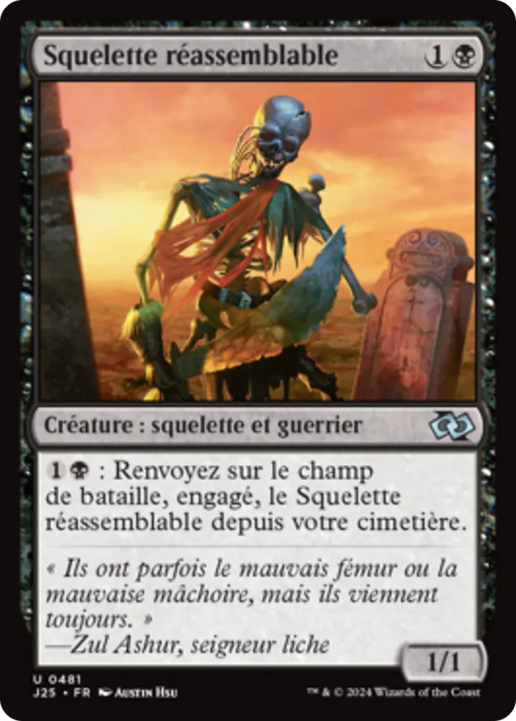 Squelette réassemblable — Foundations Jumpstart — Magic: The Gathering