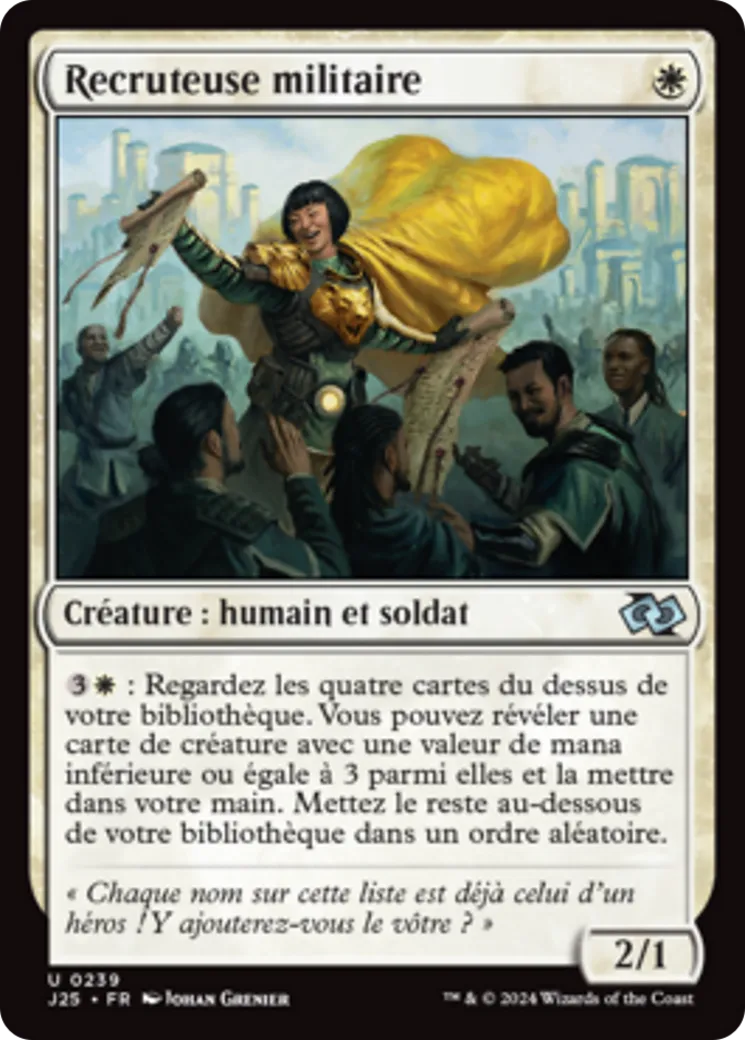 Recruteuse militaire — Foundations Jumpstart — Magic: The Gathering