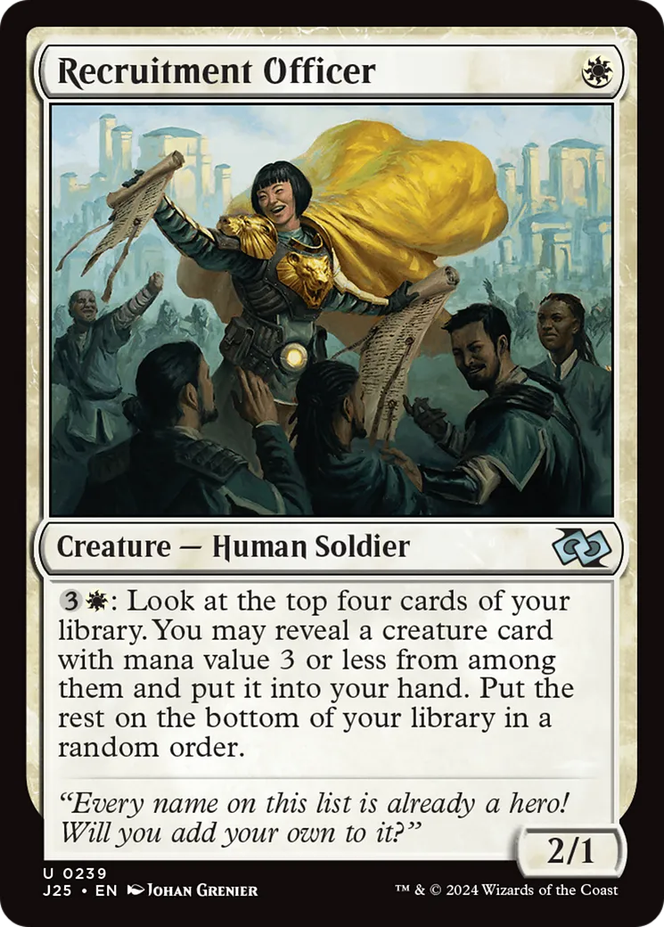 Recruitment Officer — Foundations Jumpstart — Magic: The Gathering