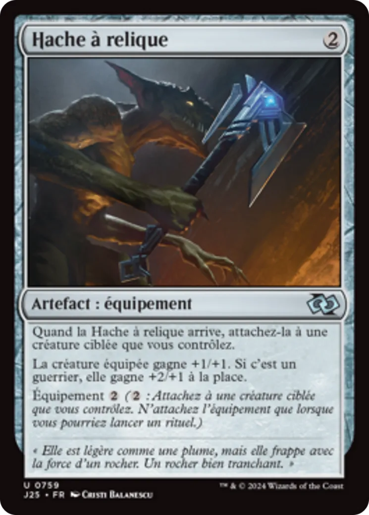 Hache à relique — Foundations Jumpstart — Magic: The Gathering