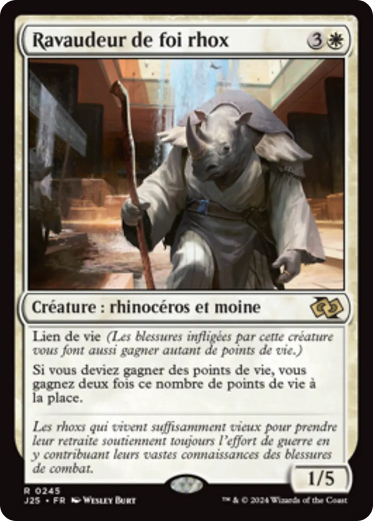Ravaudeur de foi rhox — Foundations Jumpstart — Magic: The Gathering