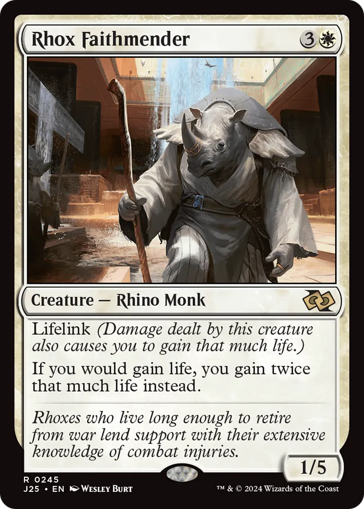 Rhox Faithmender — Foundations Jumpstart — Magic: The Gathering
