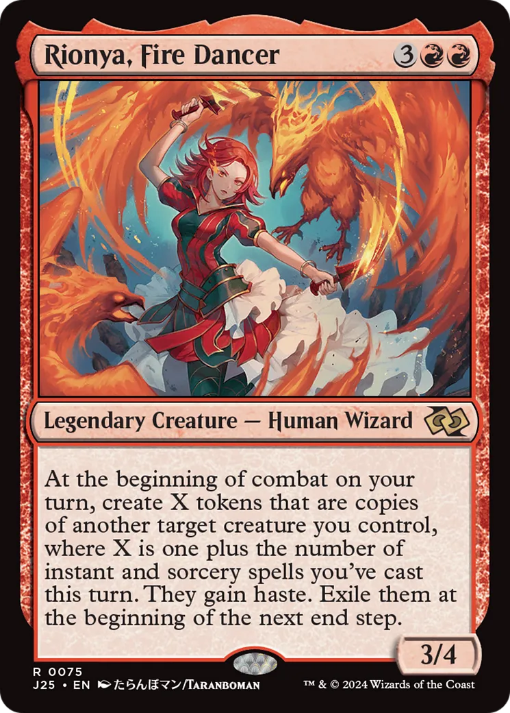Rionya, Fire Dancer — Foundations Jumpstart — Magic: The Gathering