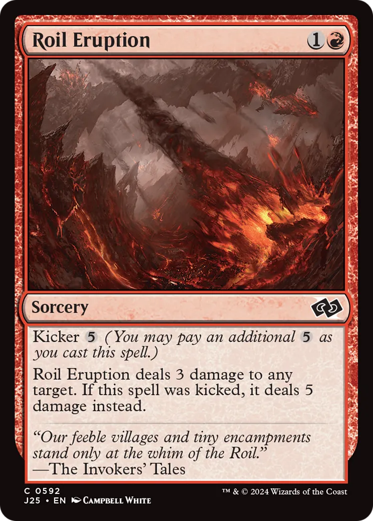 Roil Eruption — Foundations Jumpstart — Magic: The Gathering