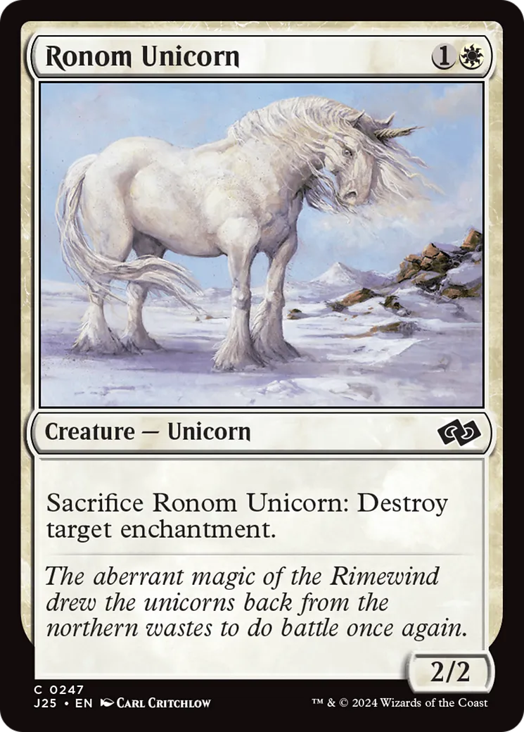 Ronom Unicorn — Foundations Jumpstart — Magic: The Gathering