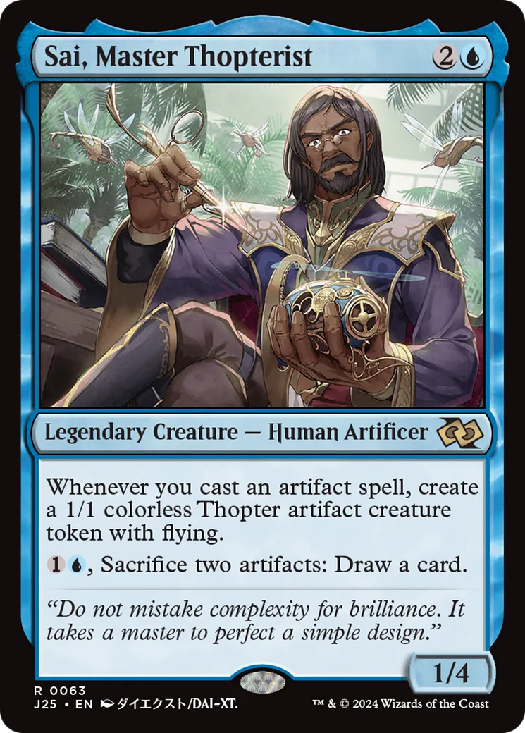 Sai, Master Thopterist — Foundations Jumpstart — Magic: The Gathering