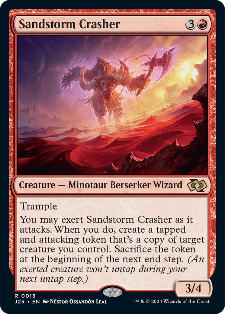 Sandstorm Crasher — Foundations Jumpstart — Magic: The Gathering