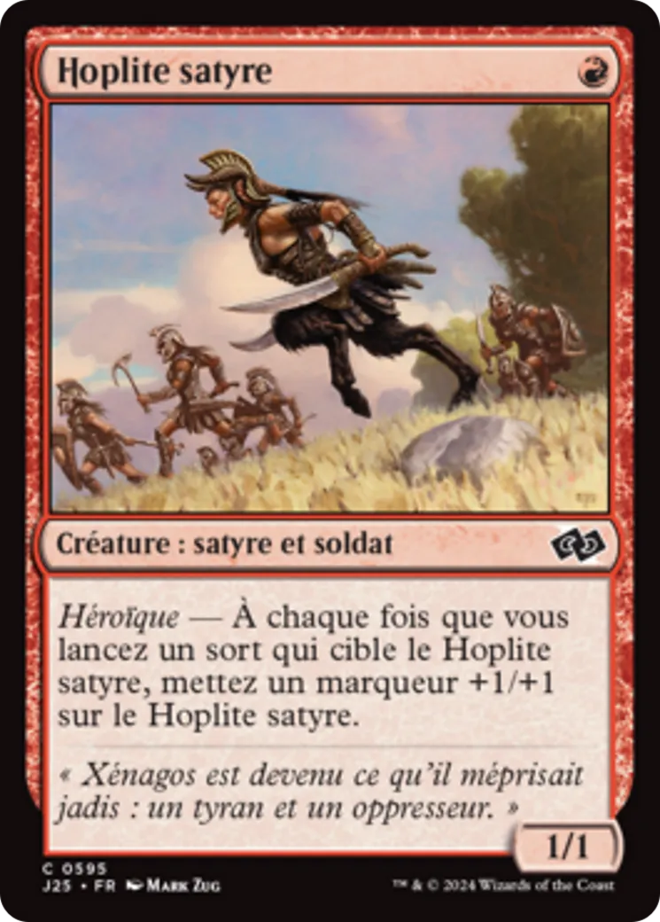 Hoplite satyre — Foundations Jumpstart — Magic: The Gathering