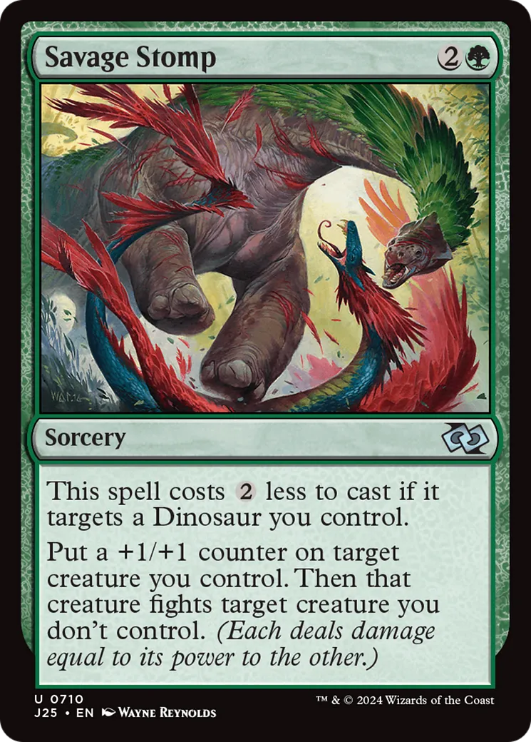 Savage Stomp — Foundations Jumpstart — Magic: The Gathering