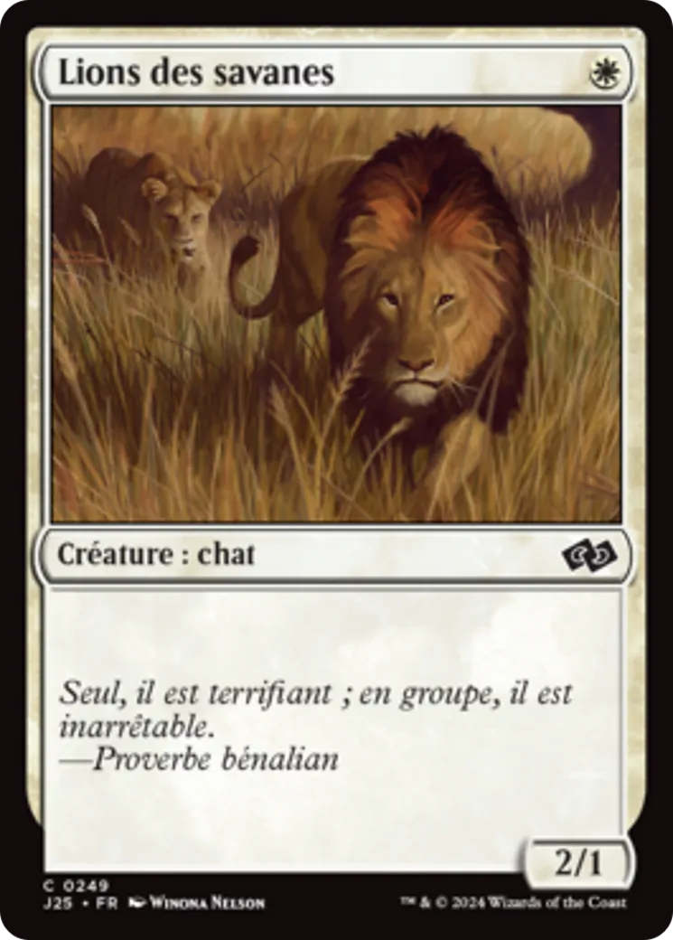 Lions des savanes — Foundations Jumpstart — Magic: The Gathering