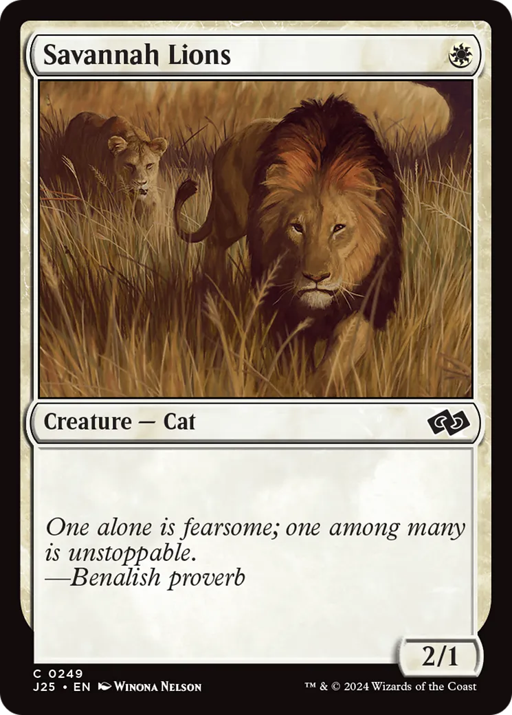 Savannah Lions — Foundations Jumpstart — Magic: The Gathering