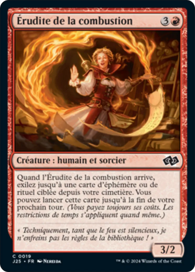 Érudite de la combustion — Foundations Jumpstart — Magic: The Gathering