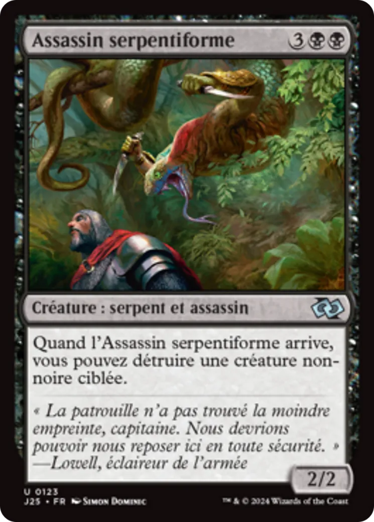 Assassin serpentiforme — Foundations Jumpstart — Magic: The Gathering