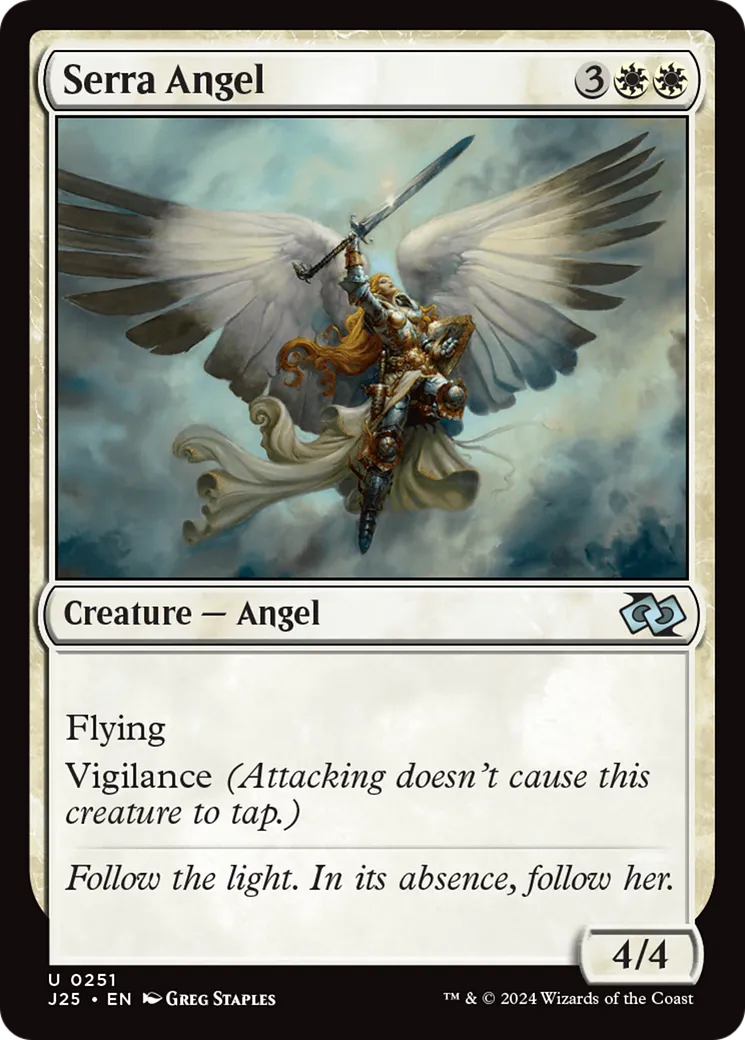 Serra Angel — Foundations Jumpstart — Magic: The Gathering