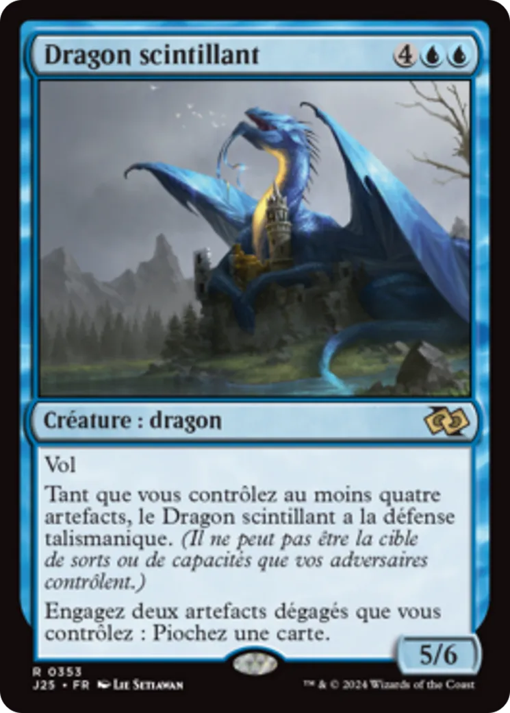 Dragon scintillant — Foundations Jumpstart — Magic: The Gathering