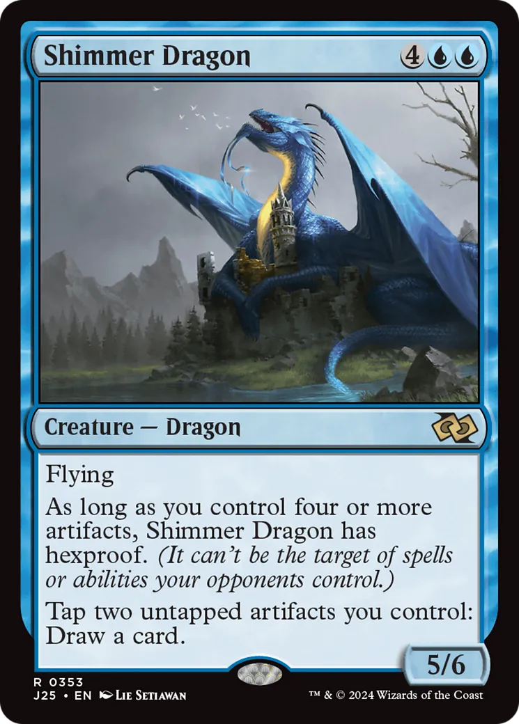 Shimmer Dragon — Foundations Jumpstart — Magic: The Gathering