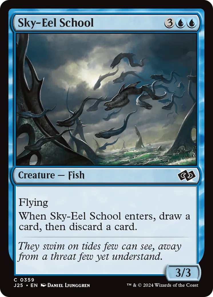 Banc d'anguilles célestes — Foundations Jumpstart — Magic: The Gathering