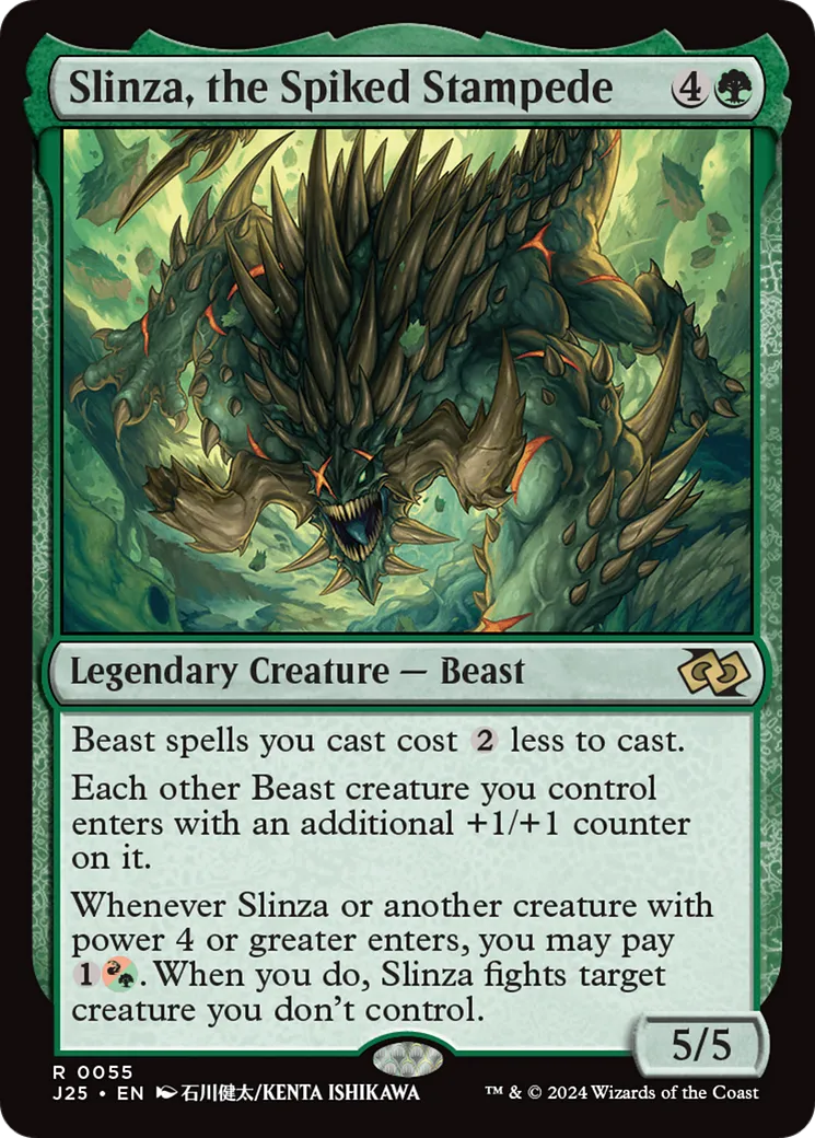 Slinza, the Spiked Stampede — Foundations Jumpstart — Magic: The Gathering