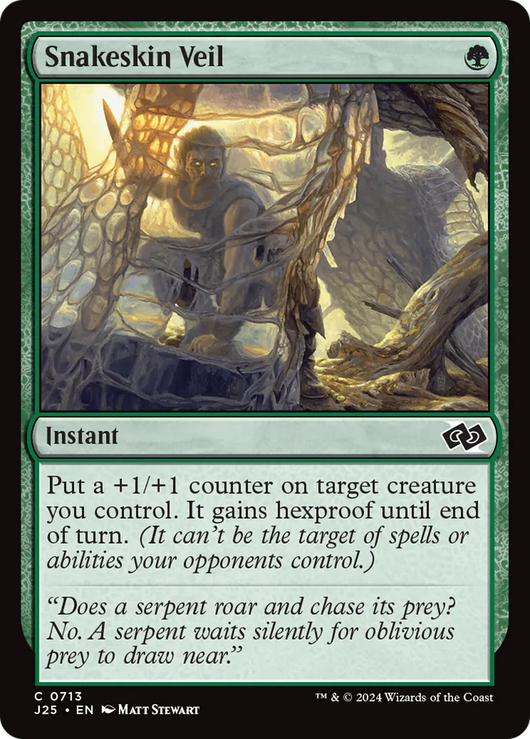 Snakeskin Veil — Foundations Jumpstart — Magic: The Gathering