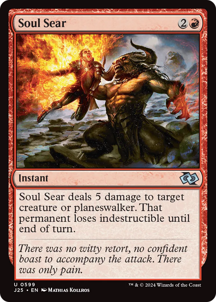 Soul Sear — Foundations Jumpstart — Magic: The Gathering