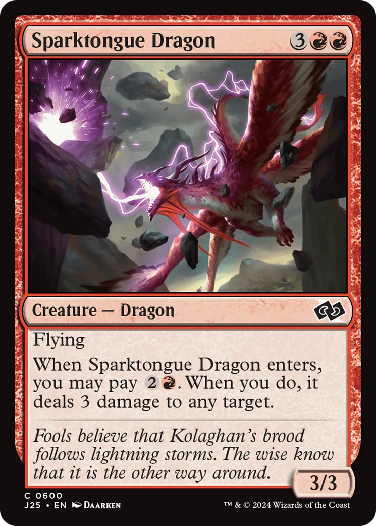 Dragon languefoudre — Foundations Jumpstart — Magic: The Gathering