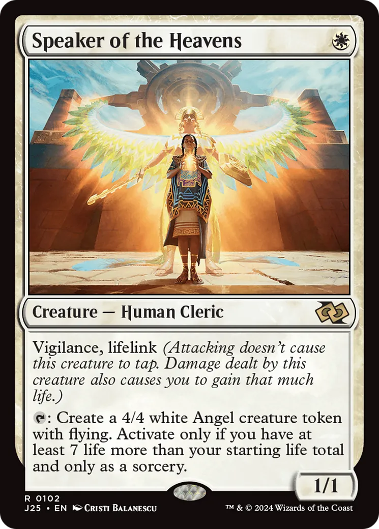 Speaker of the Heavens — Foundations Jumpstart — Magic: The Gathering