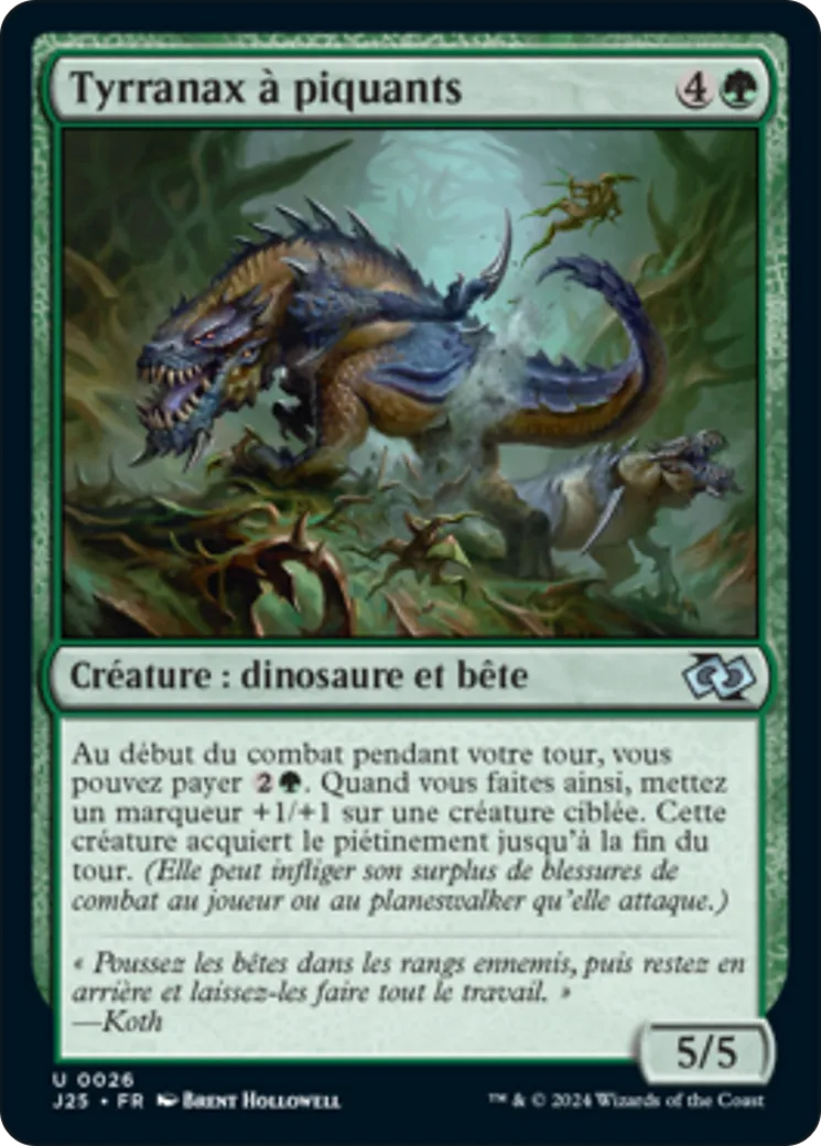Tyrranax à piquants — Foundations Jumpstart — Magic: The Gathering