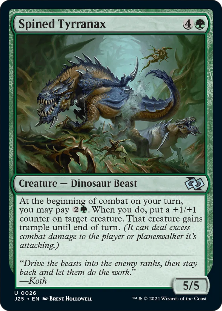 Spined Tyrranax — Foundations Jumpstart — Magic: The Gathering