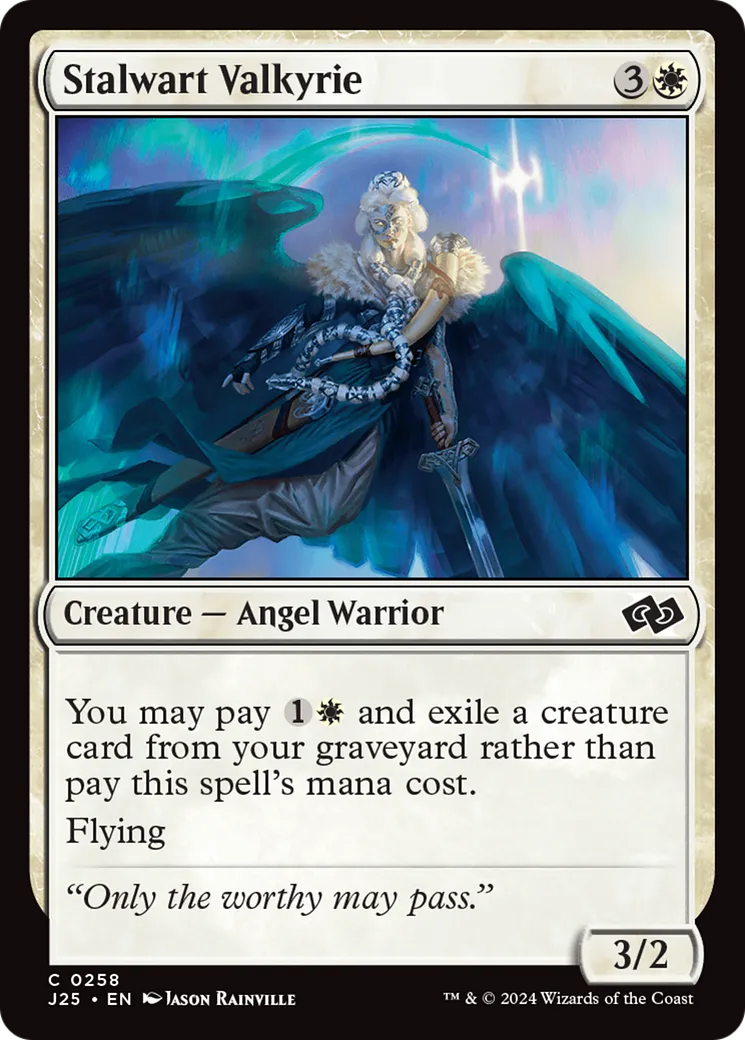 Valkyrie vaillante — Foundations Jumpstart — Magic: The Gathering