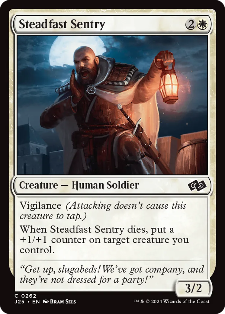 Steadfast Sentry — Foundations Jumpstart — Magic: The Gathering