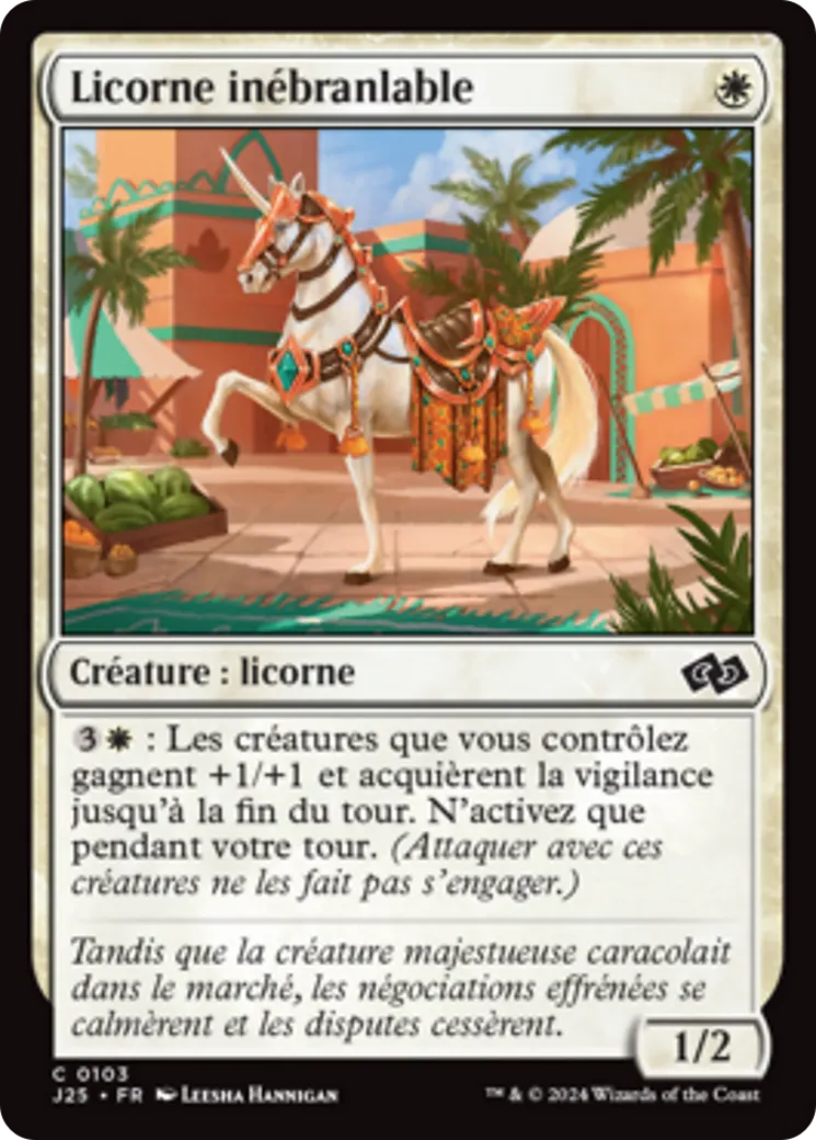 Licorne inébranlable — Foundations Jumpstart — Magic: The Gathering