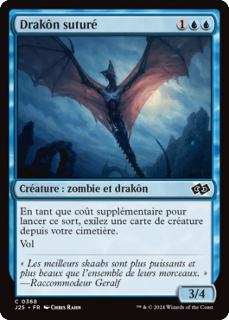 Drakôn suturé — Foundations Jumpstart — Magic: The Gathering