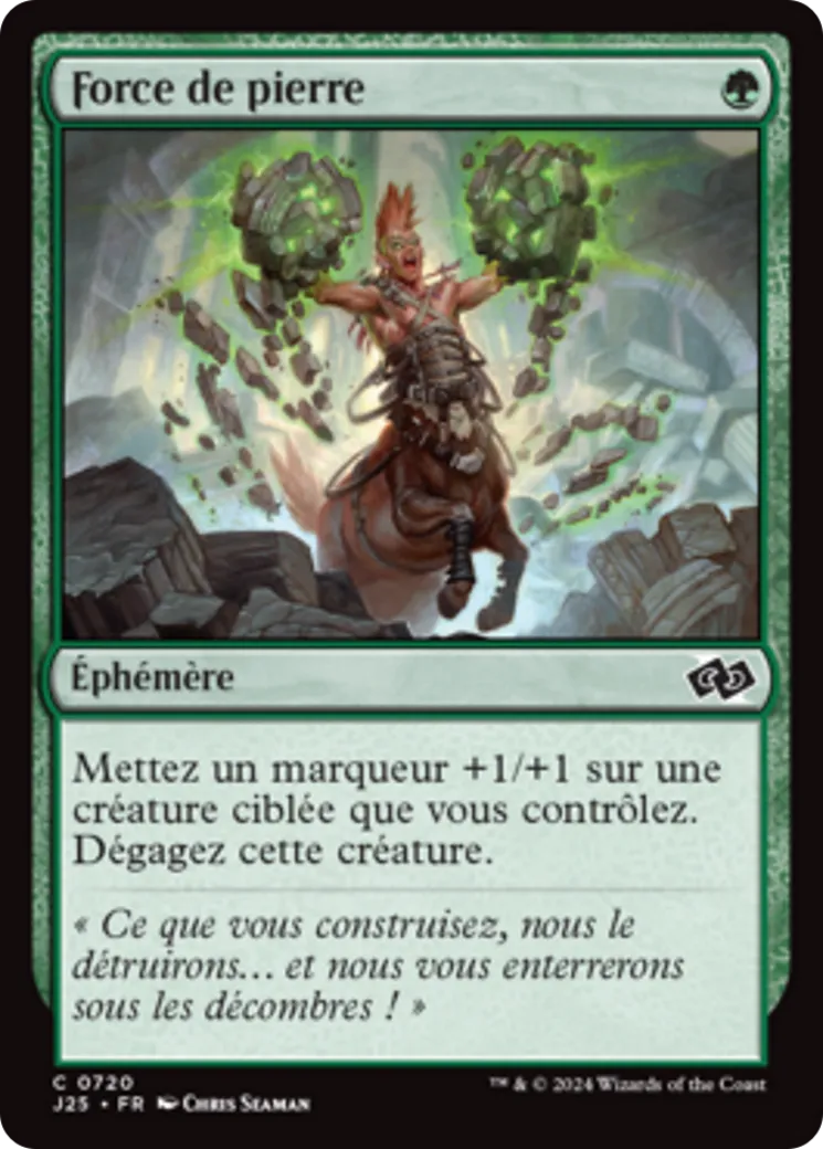 Force de pierre — Foundations Jumpstart — Magic: The Gathering