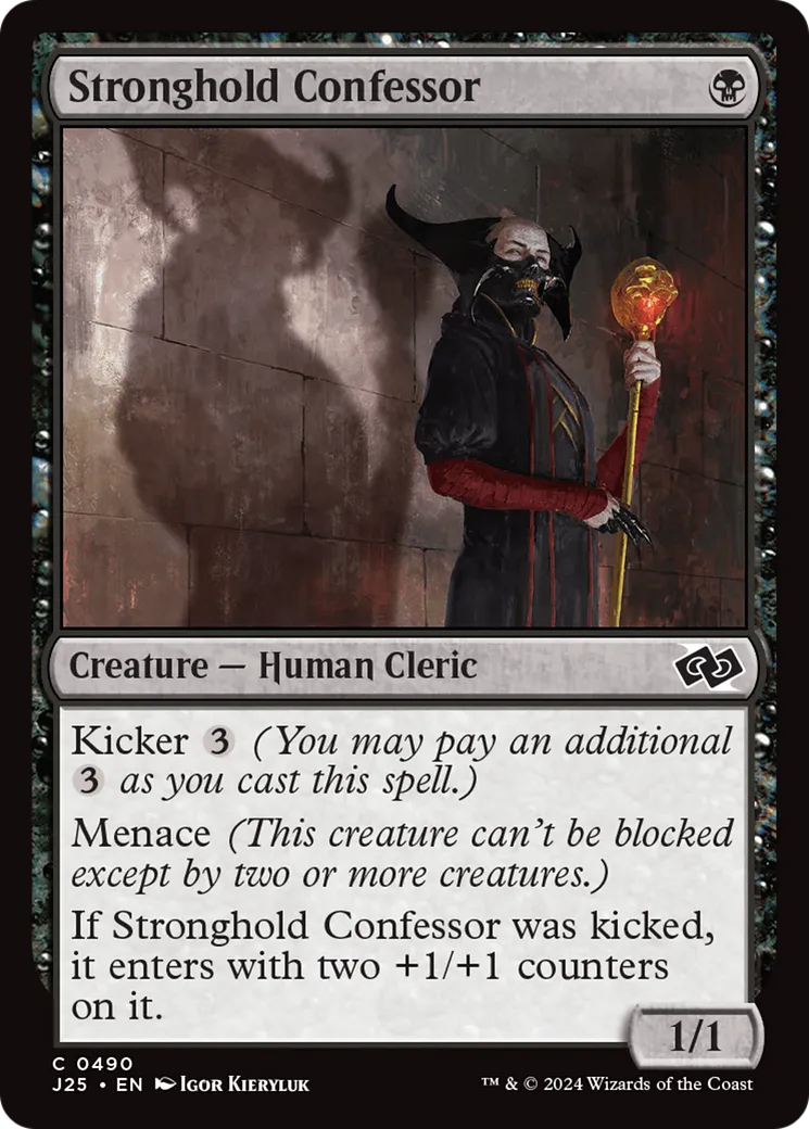 Stronghold Confessor — Foundations Jumpstart — Magic: The Gathering