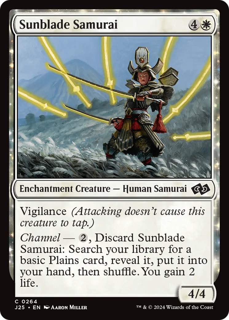 Sunblade Samurai — Foundations Jumpstart — Magic: The Gathering